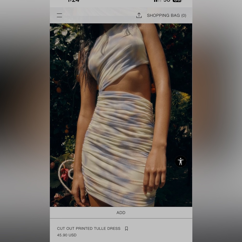 NWT! ZARA CUTOUT DRESS! SIZE SMALL! NEVER WORN!!!